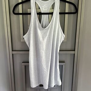 Nike light gray tank top dry fit mesh insert size S